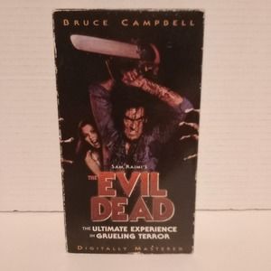 The Evil Dead 1981 (VHS, 1998) HORROR, Bruce Campbell, Rare Cover Art Variant